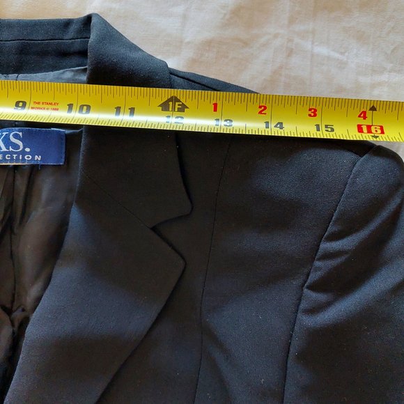 KS Selection Black 3 Button Blazer, Size US 6 DE 36 - Picture 6 of 9
